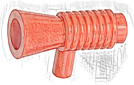 Minifigure, Utensil Loudhailer / Megaphone / SW Blaster