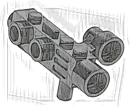 Minifigure, Utensil Camera with Side Sight (Space Gun)