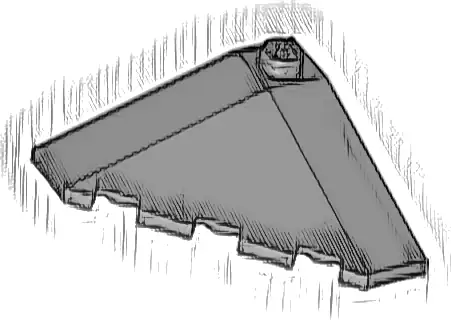 Wedge 4 x 4 (Slope 18 Corner)