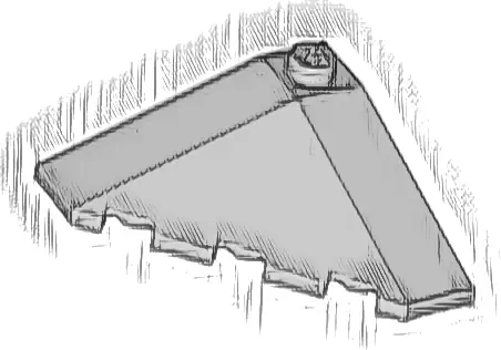Wedge 4 x 4 (Slope 18 Corner)