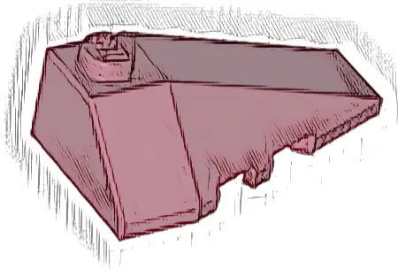 Wedge 4 x 2 Triple Right