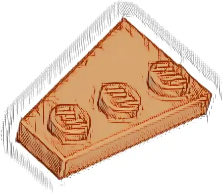 Wedge, Plate 3 x 2 Right