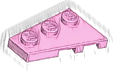 Wedge, Plate 3 x 2 Left