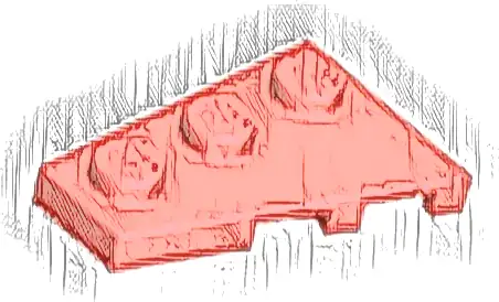 Wedge, Plate 3 x 2 Left