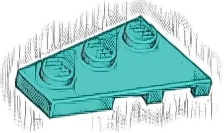 Wedge, Plate 3 x 2 Left