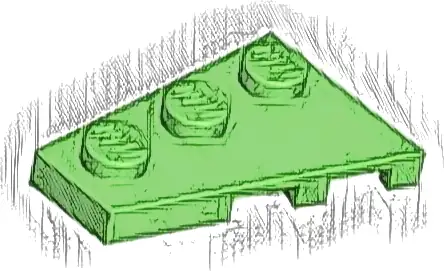 Wedge, Plate 3 x 2 Left