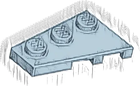 Wedge, Plate 3 x 2 Left