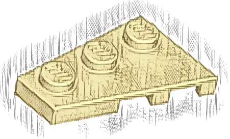 Wedge, Plate 3 x 2 Left