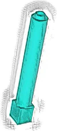 Support 1 x 1 x 6 Solid Pillar