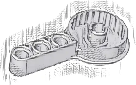 Technic Rotation Joint Disk with Large Pin and 3L Liftarm Thick