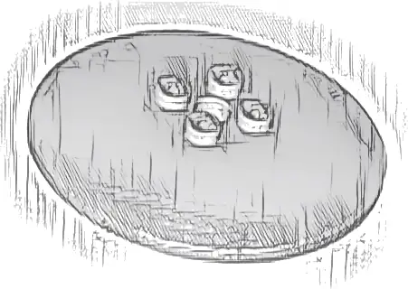 Dish 6 x 6 Inverted (Radar) - Solid Studs