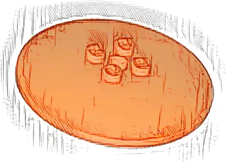 Dish 6 x 6 Inverted (Radar) - Solid Studs