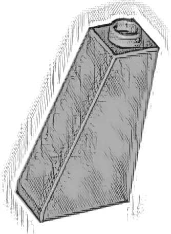 Slope 75 2 x 1 x 3 - Hollow Stud