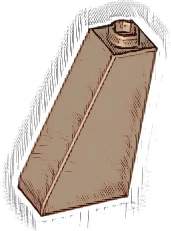 Slope 75 2 x 1 x 3 - Hollow Stud