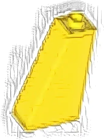 Slope 75 2 x 1 x 3 - Hollow Stud