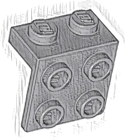 Bracket 1 x 2 - 2 x 2