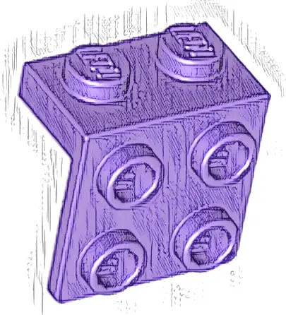 Bracket 1 x 2 - 2 x 2