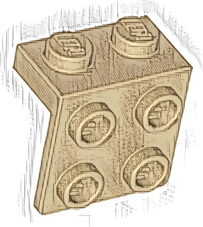 Bracket 1 x 2 - 2 x 2