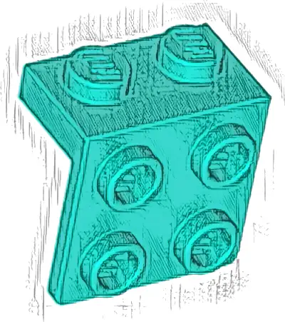 Bracket 1 x 2 - 2 x 2