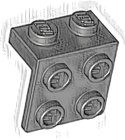 Bracket 1 x 2 - 2 x 2
