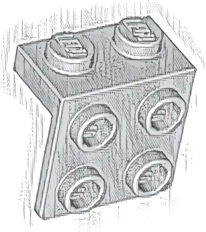 Bracket 1 x 2 - 2 x 2
