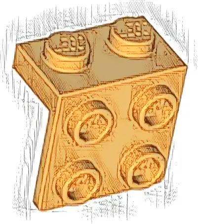 Bracket 1 x 2 - 2 x 2