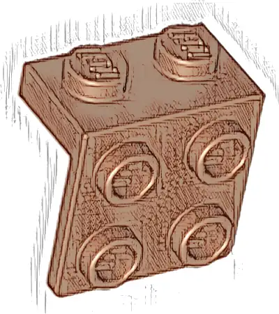 Bracket 1 x 2 - 2 x 2