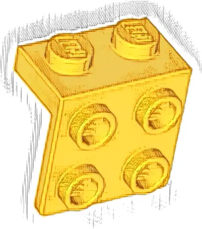 Bracket 1 x 2 - 2 x 2