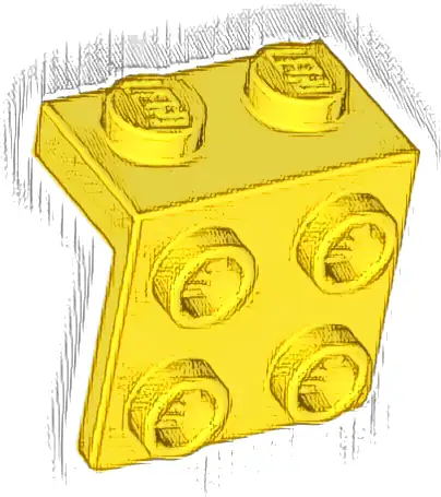 Bracket 1 x 2 - 2 x 2