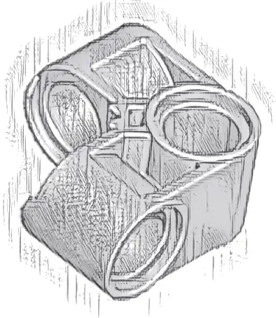 Technic, Pin Connector Perpendicular 2 x 2 Bent
