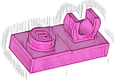 Plate, Modified 1 x 2 with Open O Clip on Top