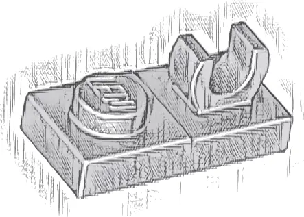 Plate, Modified 1 x 2 with Open O Clip on Top