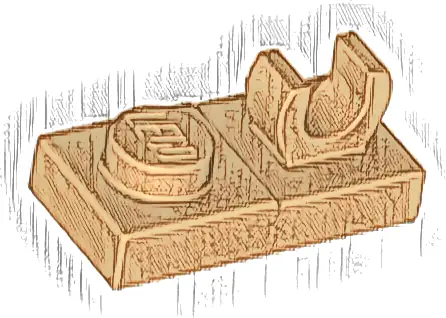 Plate, Modified 1 x 2 with Open O Clip on Top