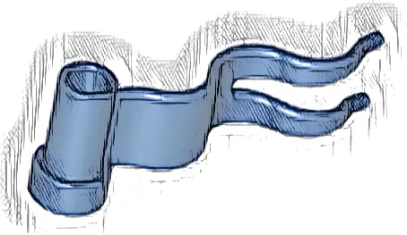 Flag 4 x 1 Wave Right