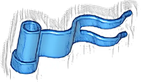 Flag 4 x 1 Wave Right