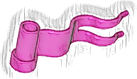 Flag 4 x 1 Wave Right