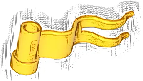 Flag 4 x 1 Wave Right