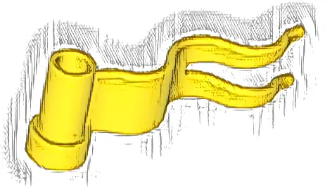 Flag 4 x 1 Wave Right