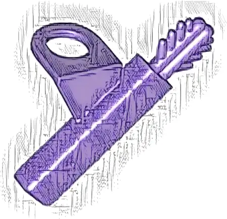 Minifigure Arrow Quiver with 2 Arrows