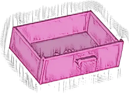 Container, Cupboard 2 x 3 Drawer