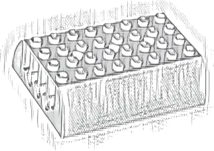 Slope, Curved 6 x 8 x 2 Double