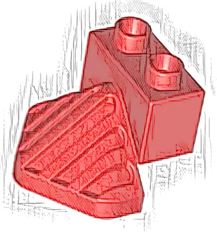 Część LEGO® 4550 Duplo, Osłona Czołowa Lokomotywy Parowej