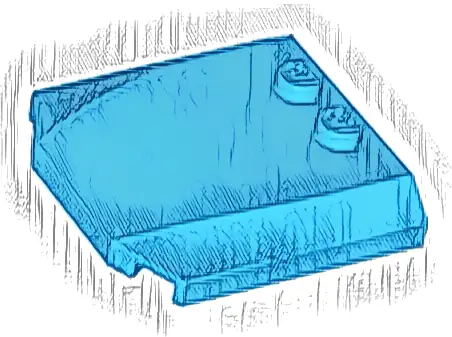 Wedge 4 x 4 x 2/3 Triple Curved