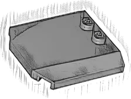 Wedge 4 x 4 x 2/3 Triple Curved