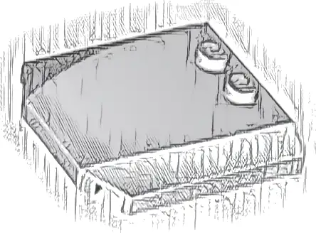 Wedge 4 x 4 x 2/3 Triple Curved