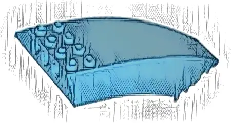 Windscreen 10 x 6 x 2 Curved