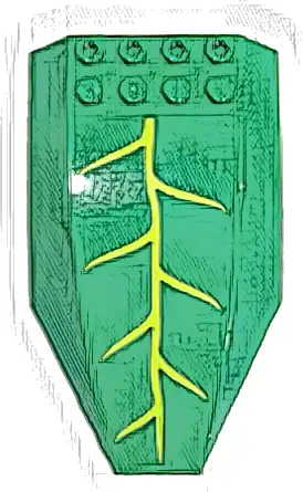 Windscreen 10 x 6 x 2 Curved with Lime Mandrake Leaf Veins Pattern (Sticker) - Set 76433