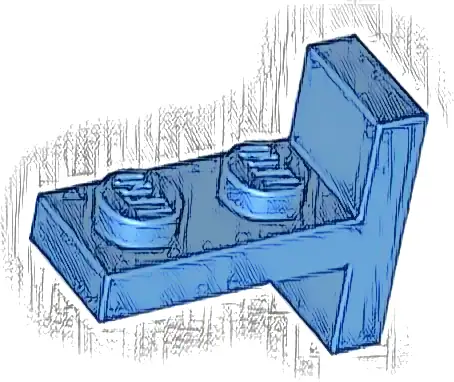 Bracket 1 x 2 - 2 x 1 Centered