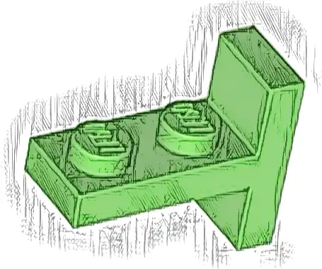 Bracket 1 x 2 - 2 x 1 Centered
