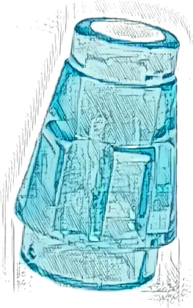 Cone 1 x 1 with Top Groove